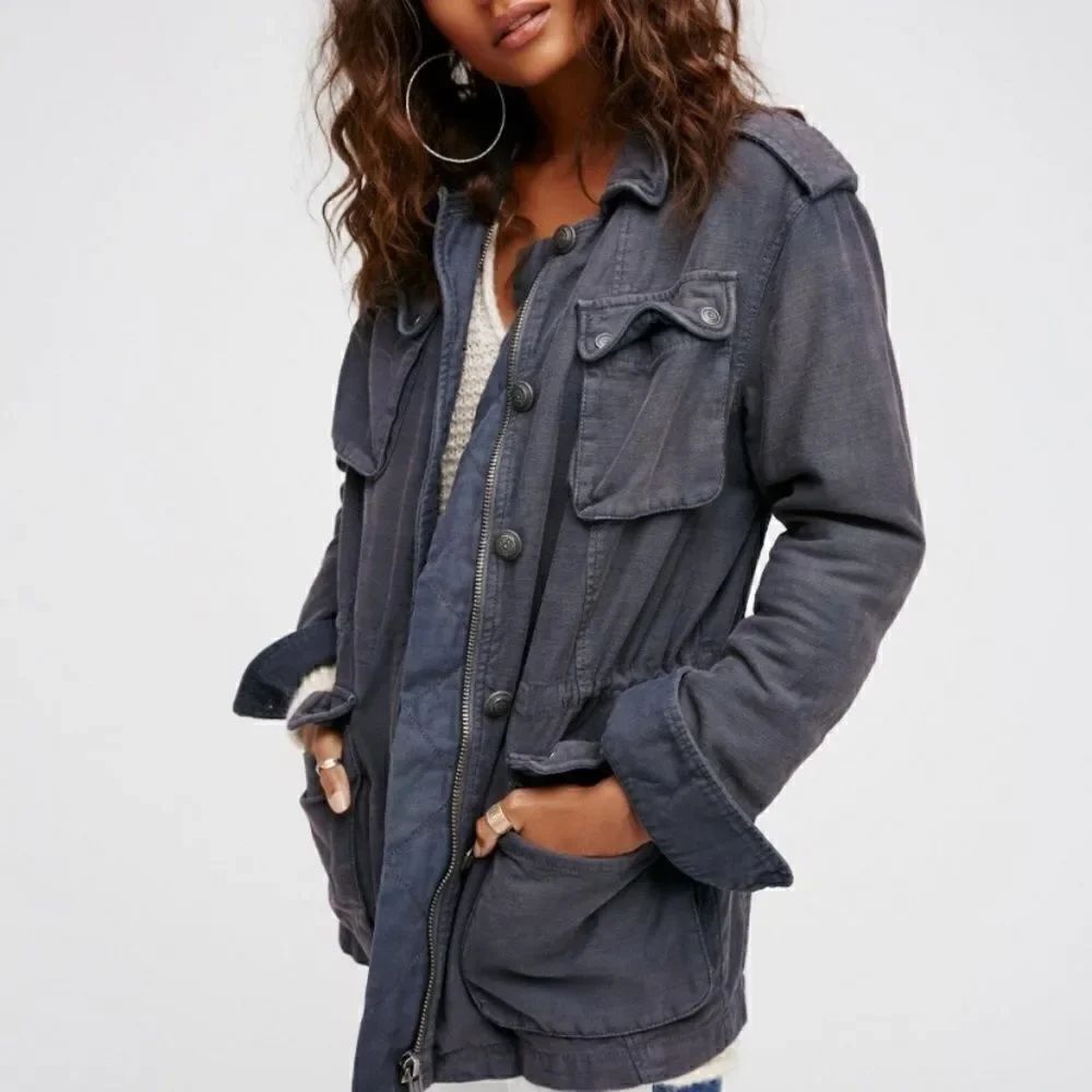 Free People Not Your Brothers Surplus Jacket Size Small
